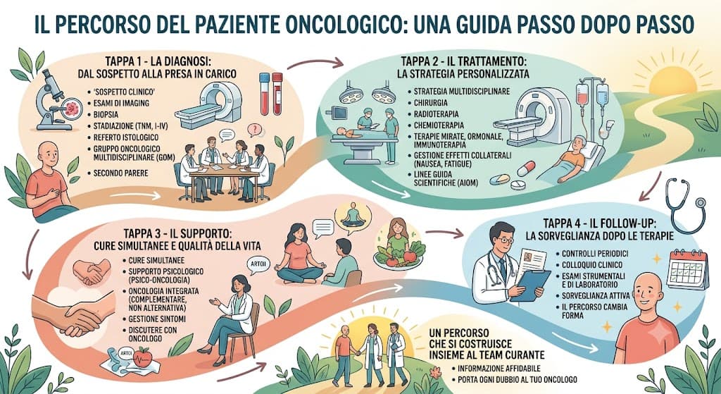 Immagine dell’articolo Il percorso del paziente oncologico: le tappe dalla diagnosi al follow-up